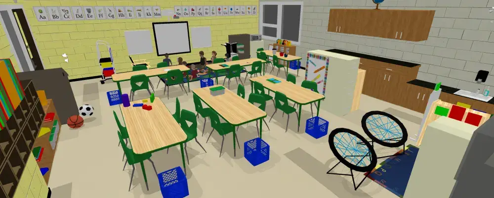 VR-Enhanced Students Education Classroom