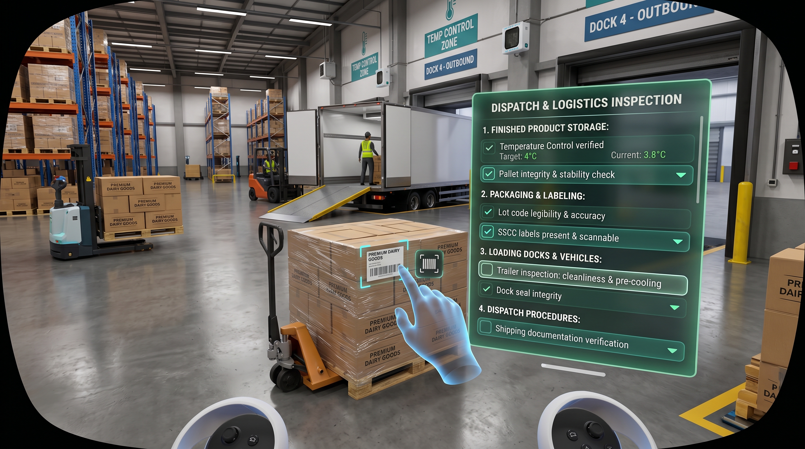 Finished Product Handling & Dispatch Control - Food Industry VR Safety Training