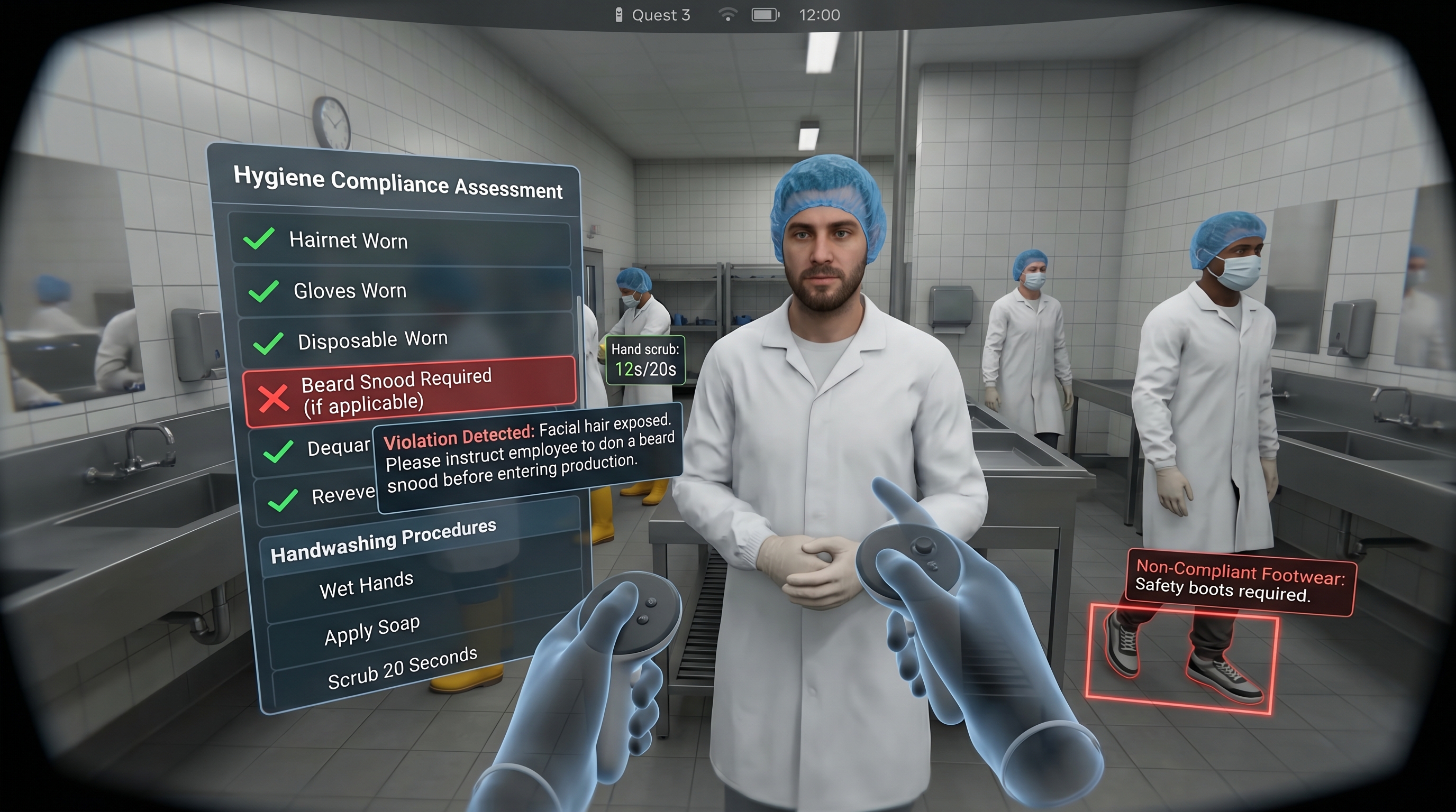 Personnel Hygiene & PPE Compliance - Food Industry VR Safety Training