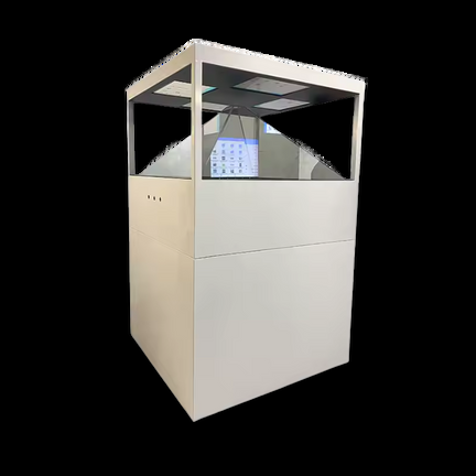 360 degree holographic pyramid display