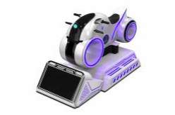 VR motorcycle racing simulator machine