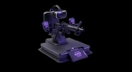 VR gun turret shooting simulator machine
