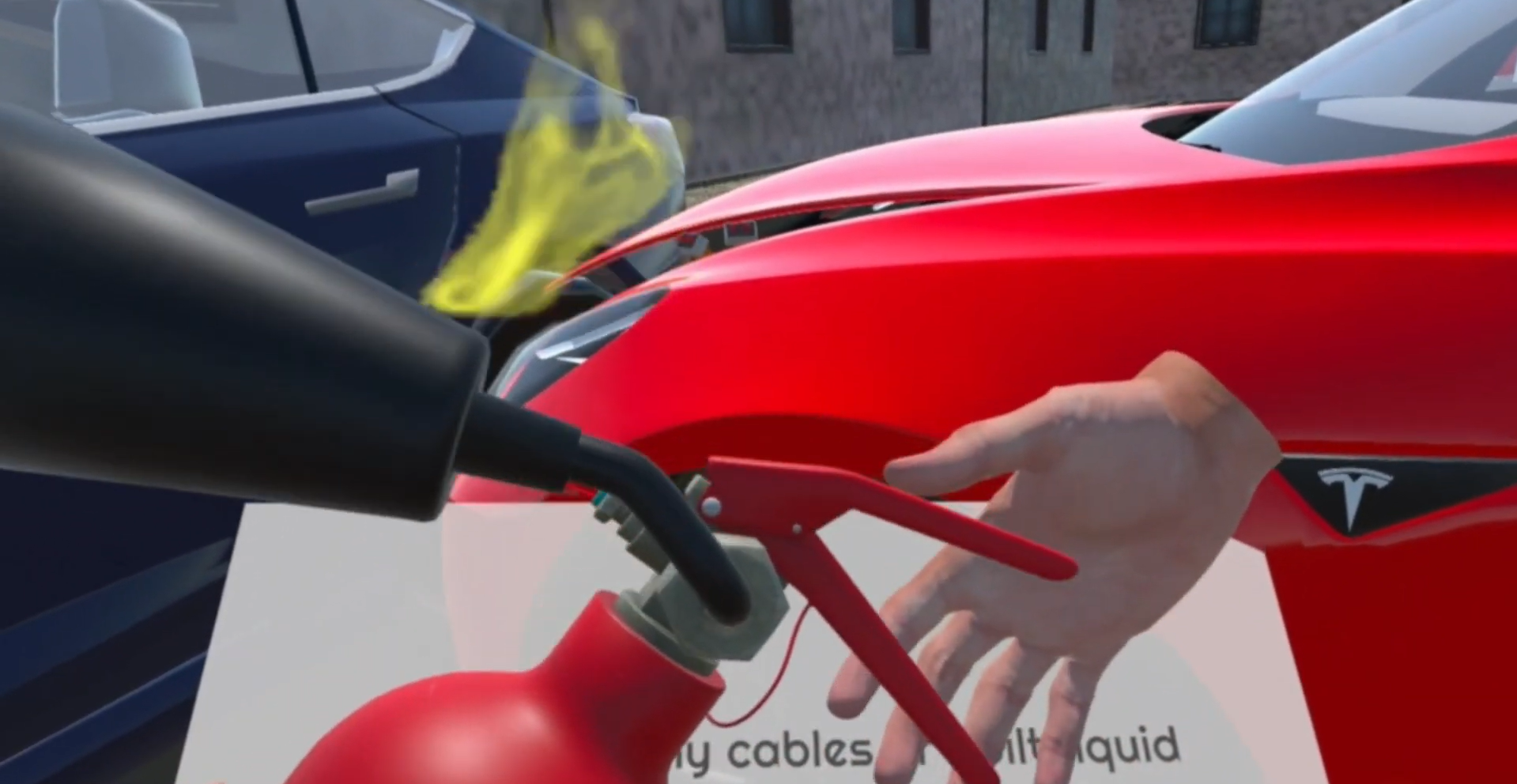 Automotive electronics training in Electric Vehicle Training Simulator, focusing on EV system components and diagnostics