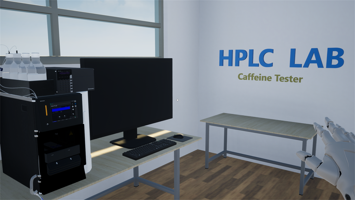 Food Industry Laboratory Using HPLC Caffeine Test - Food Industry Safety Simulation Training