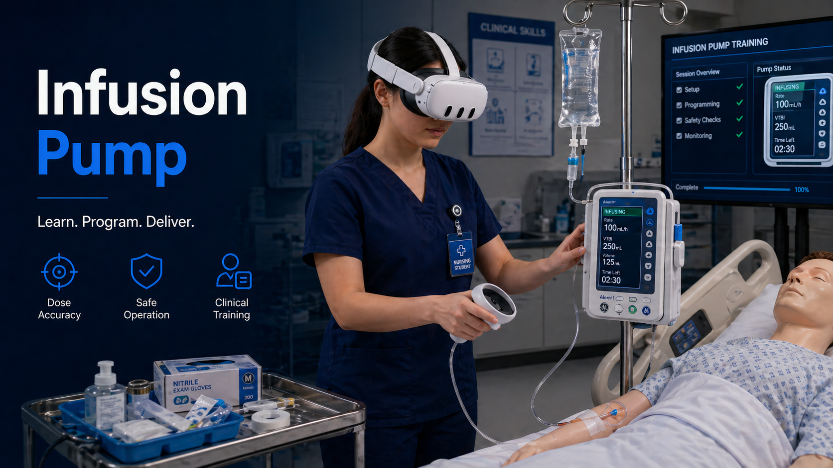 مِضَخَّةُ التَّسْريب nursing simulation