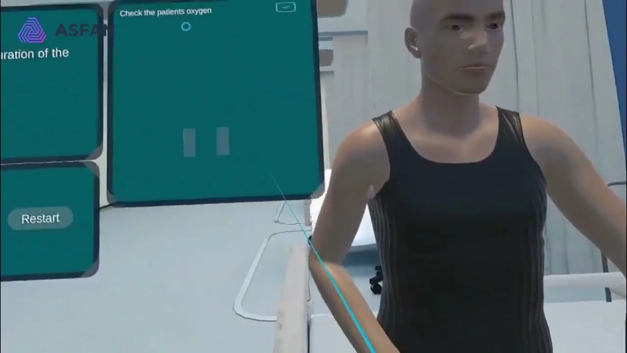 Oxygen Saturation VR nursing scenario by ASFAN