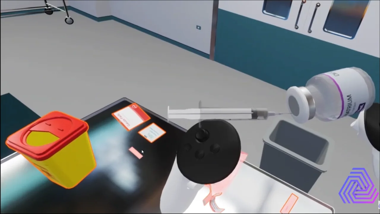 Injection Administration Exam VR nursing scenario