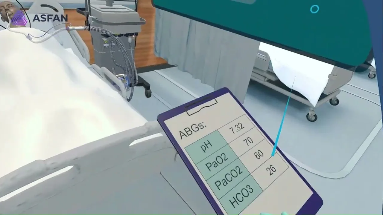 Pressure Mode VR nursing scenario by ASFAN