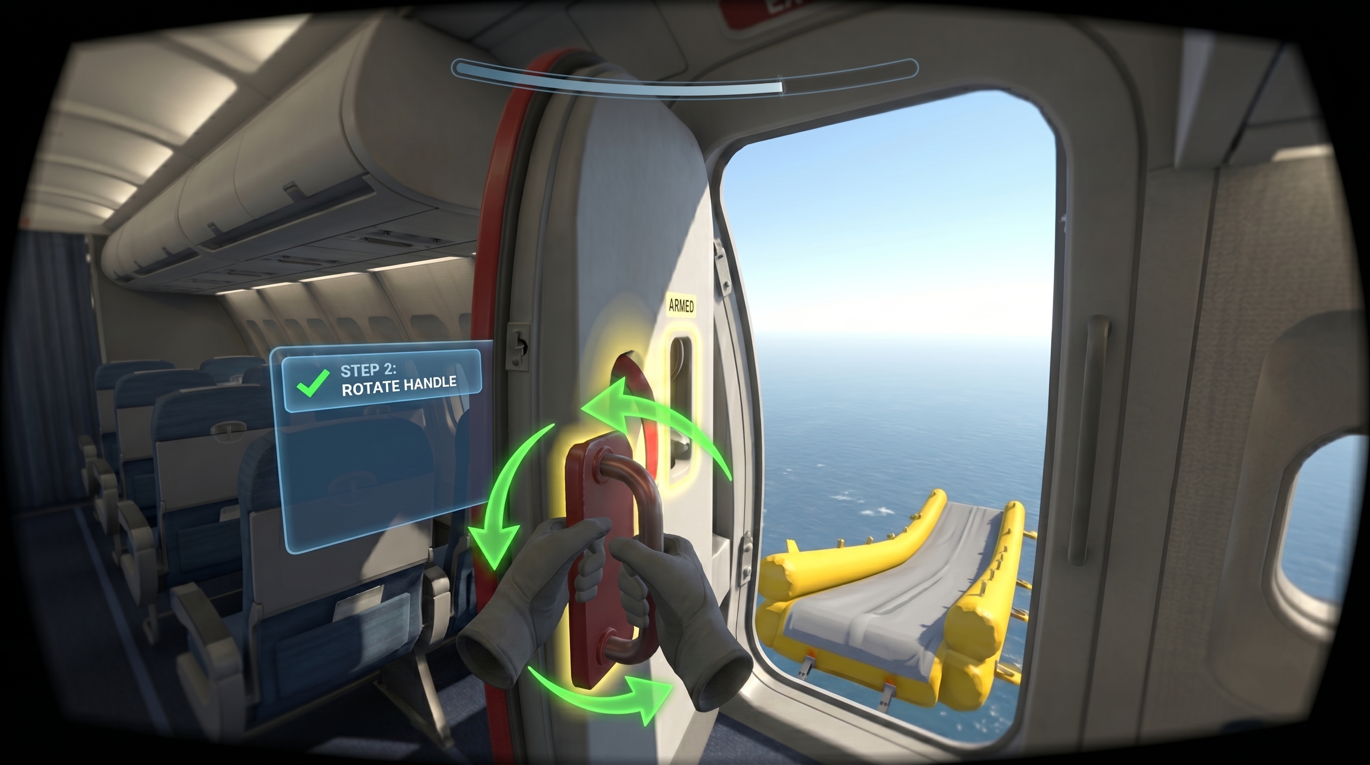 Emergency Evacuation Slide Deployment