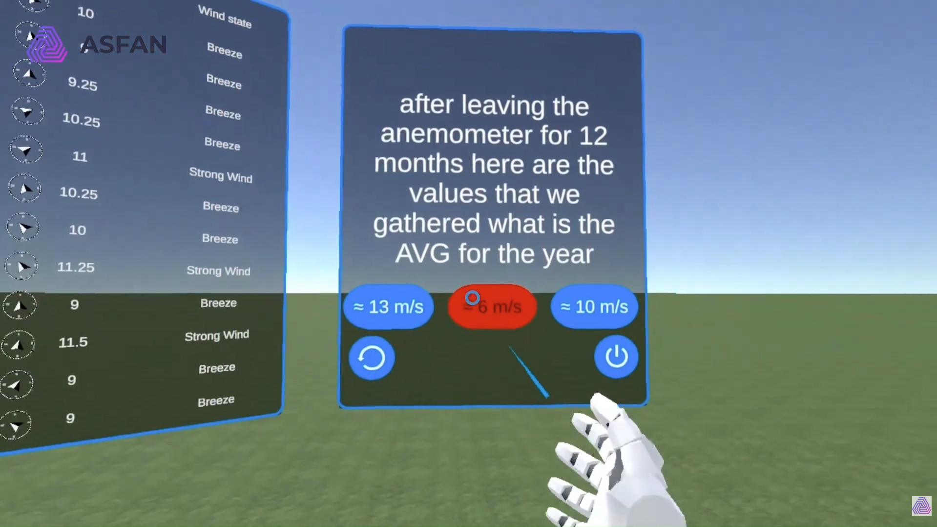 Site Selection VR wind turbine wind farm planning