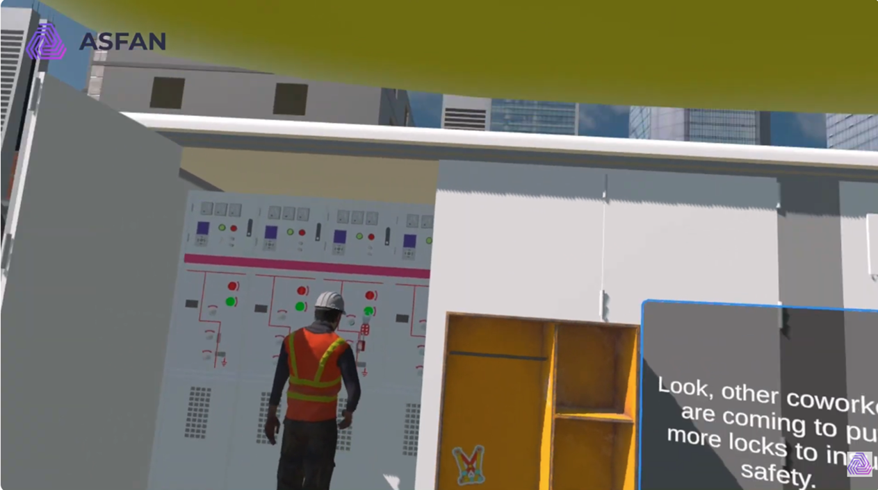Electricity LOTO Safety training in VR