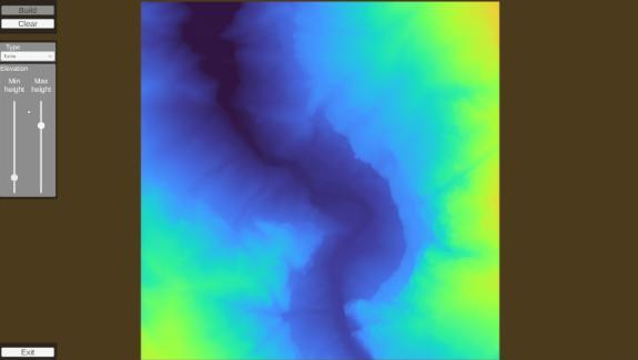 No simulation data preview for terrain visualization