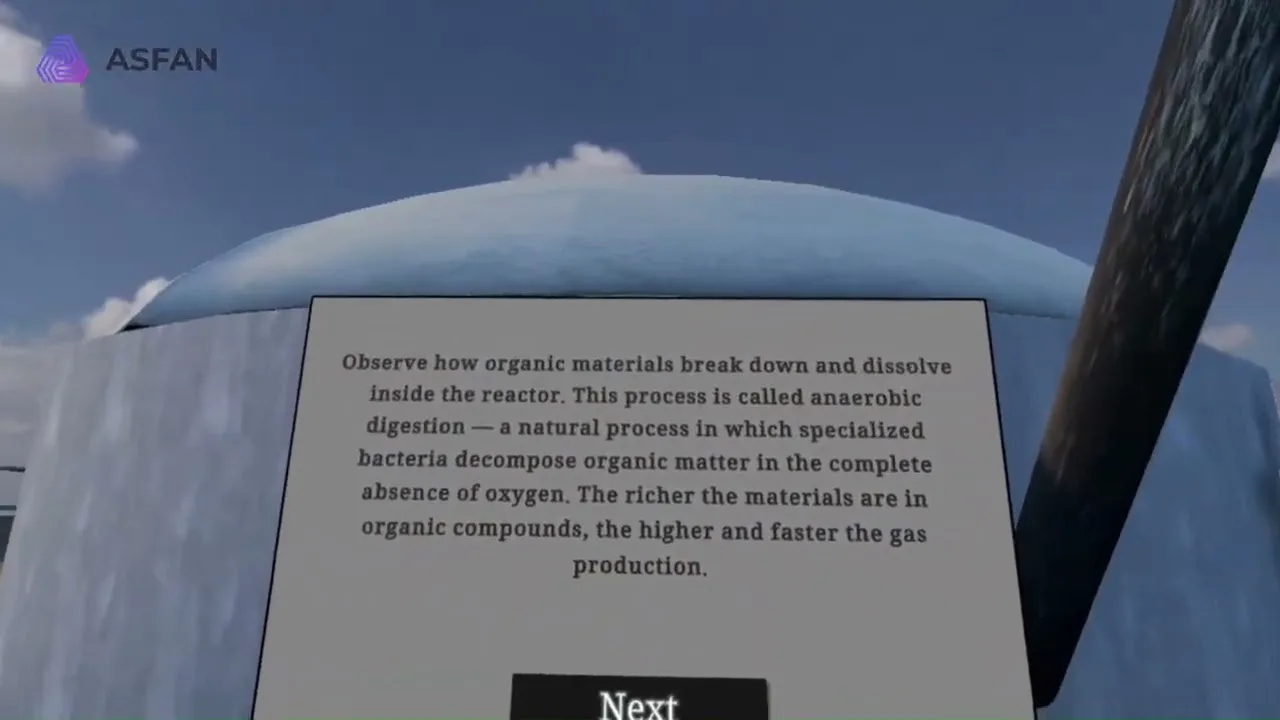Biomass Process Simulation VR Simulation Training
