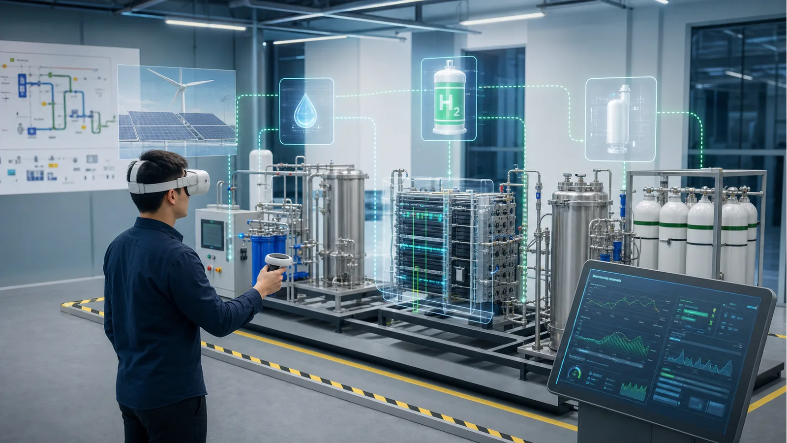 Green Hydrogen Components Simulation